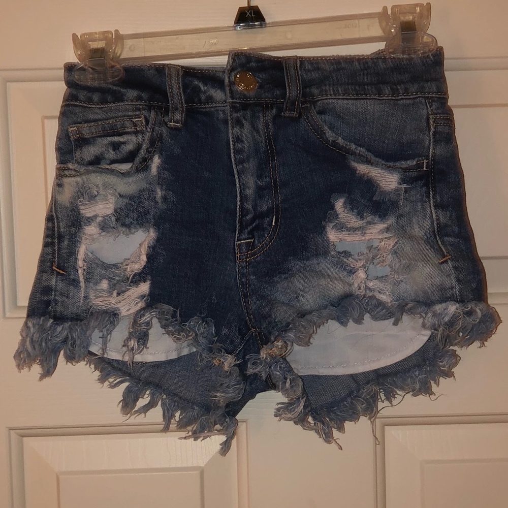 Denim Distressed Shorts (Good condition)